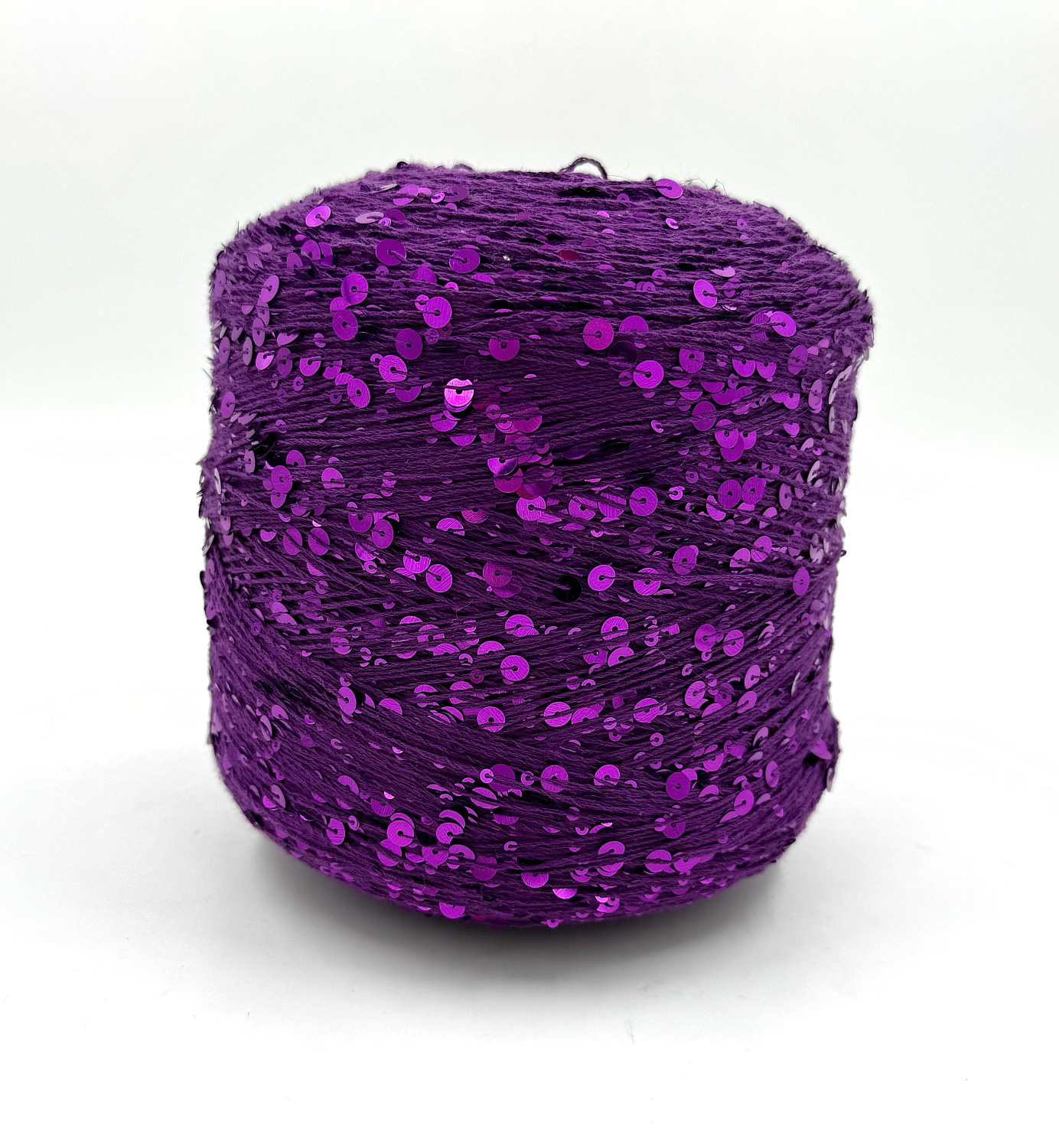 Пряжа Королевские пайетки Shine Pail, хлопок, цвет пурпурный